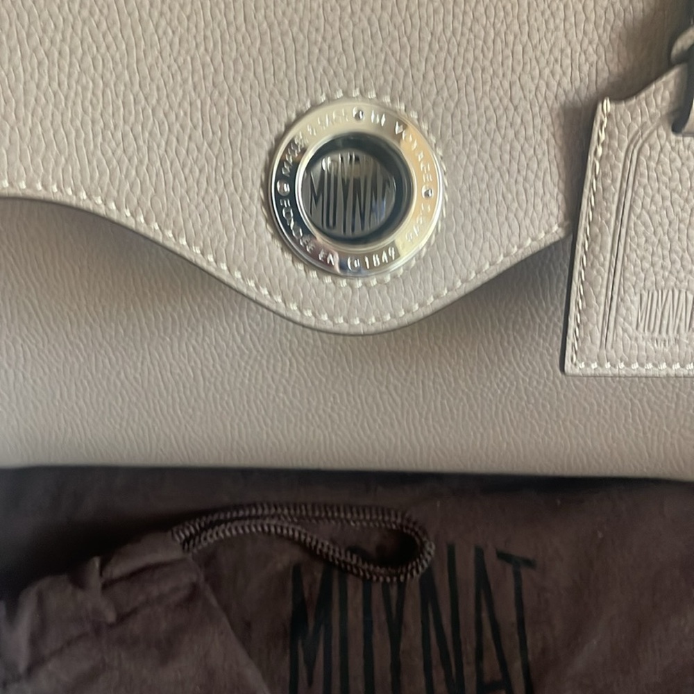 Discontinued MOYNAT Voyage Taurillon Blush PM Touterelle w/zip pouch & dust bags - Picture 7 of 15
